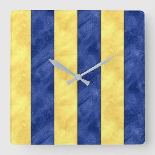 Horloge Carrée G Aquarelle de golf Signal nautique Pavillon marit (Recto)