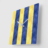 Horloge Carrée G Aquarelle de golf Signal nautique Pavillon marit (Angle)