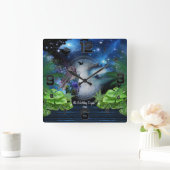 Horloge Carrée Galaxy-portail, imaginaire (Maison)