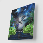 Horloge Carrée Galaxy-portail, imaginaire (Angle)