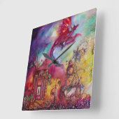 HORLOGE CARRÉE GARDEN OF THE LOST SHADOWS / FLYING RED DRAGON (Angle)