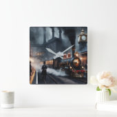 Horloge Carrée Gare de Steampunk (Maison)