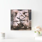 HORLOGE CARRÉE GARGOYLES (Maison)