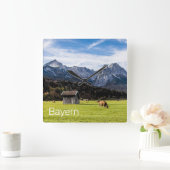 Horloge Carrée Garmisch Partenkirchen Alpes Bavière Allemagne (Maison)