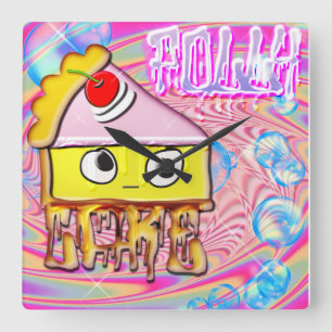 Horloge Carrée Gâteau Polly - Tortina -