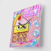 Horloge Carrée Gâteau Polly - Tortina - (Angle)