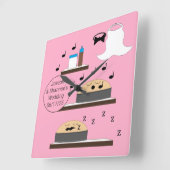 Horloge Carrée Gâteaux Mariages non gelés : (Angle)