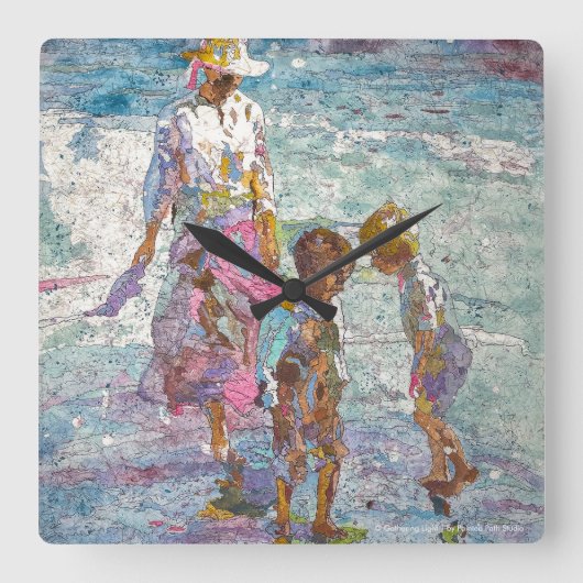 Horloge Carrée Gathering Light (Recto)