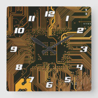 Geek Sortie carte circuit électronique orange PCB