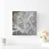 Horloge Carrée Gel hivernal (Maison)