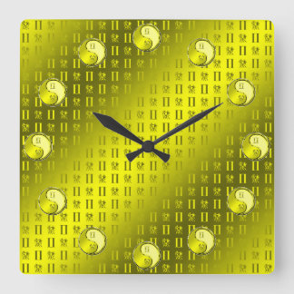 Horloge Carrée Gémeaux