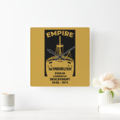 Horloge Carrée Génération Windrush Historique noir (Maison)