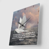 Horloge Carrée Genesis 8:11 (Angle)