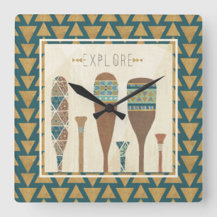 Horloge Carrée Geo extérieur VII   les explorent