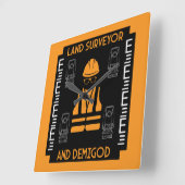 Horloge Carrée géomètres (Angle)