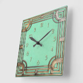 Horloge Carrée Geometric perfection in an Art Deco Wall Clock (Angle)