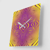 Horloge Carrée géométrie de la lumière (Angle)