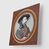 Horloge Carrée George A. Custer 10,75 po (Angle)