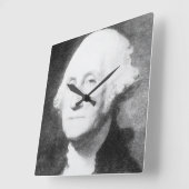Horloge Carrée George Washington (Angle)