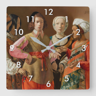 Horloge Carrée Georges de la Tour - Le caisson Fortune