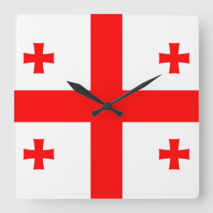 Horloge Carrée Georgia Flag