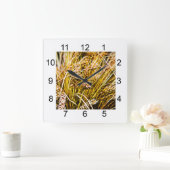 Horloge Carrée Gerbe De Blé - Merci (Maison)