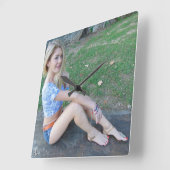 Horloge Carrée Ghalia (Angle)