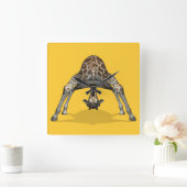 Horloge Carrée Girafe flexible (Maison)