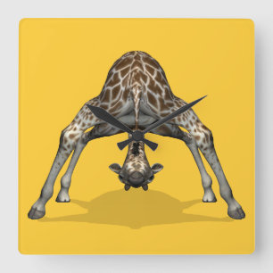 Horloge Carrée Girafe flexible