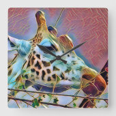 HORLOGE CARRÉE GIRAFFE (Recto)