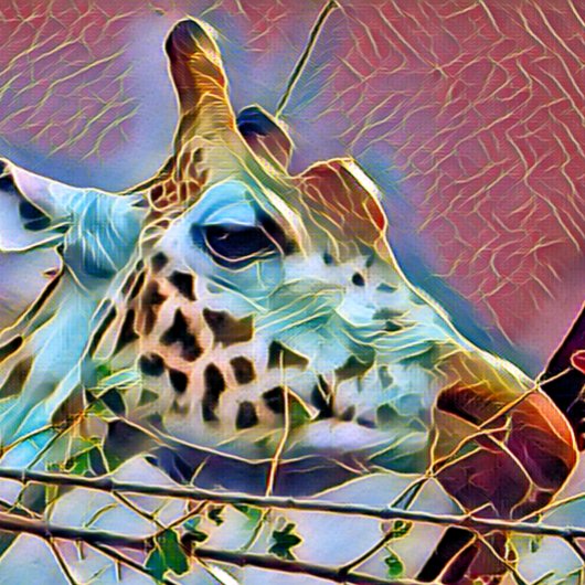 HORLOGE CARRÉE GIRAFFE