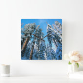 Horloge Carrée Glace et neige | Parc national de Sequoia, Califor (Maison)