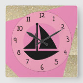 Horloge Carrée Glam Sail (Recto)