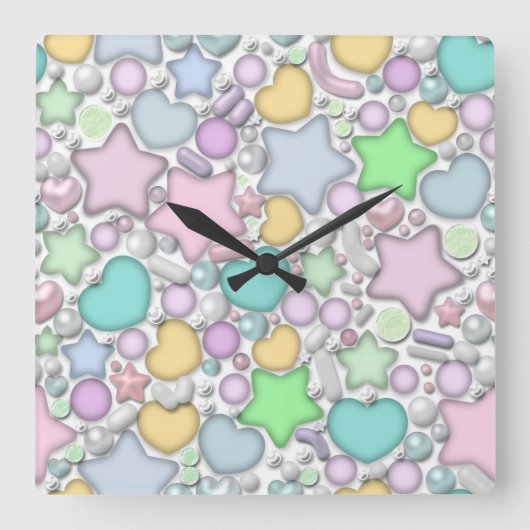 Horloge Carrée Glass ornaments (Recto)
