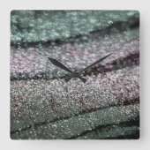Horloge Carrée Glitter Waves Glam 1 (Recto)