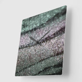 Horloge Carrée Glitter Waves Glam 1 (Angle)
