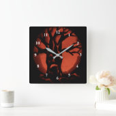 Horloge Carrée Glowing Scared (Maison)