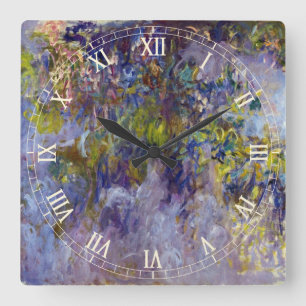 Horloge Carrée Glycines (moitié gauche) de Claude Monet