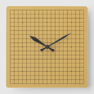 Horloge Carrée Goban Clock - 1-12