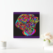 Horloge Carrée Goddess Flower  (Maison)