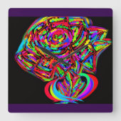 Horloge Carrée Goddess Flower  (Recto)