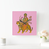 Horloge Carrée Goddess Kushmanda Wall Clock (Maison)