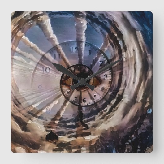 Horloge Carrée God's eye and spiral of time (Recto)