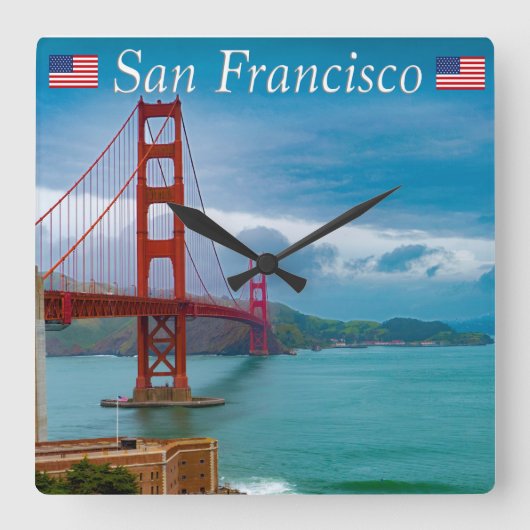 Horloge Carrée Golden Gate Bridge (Recto)