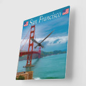 Horloge Carrée Golden Gate Bridge (Angle)
