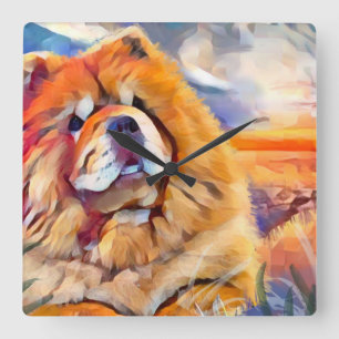 Horloge Carrée GOLDEN GIRL chow