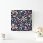 Horloge Carrée Golden Lily, William Morris (Maison)