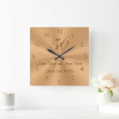 Horloge Carrée Golden Wedding Anniversary Poison Clock (Maison)