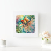 Horloge Carrée Goldfish in Tranquil Waters 240824AREF111 - Waterc (Maison)