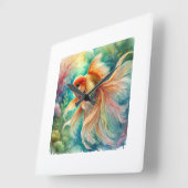 Horloge Carrée Goldfish in Tranquil Waters 240824AREF111 - Waterc (Angle)